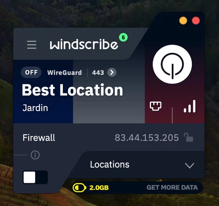 Windscribe VPN Mac