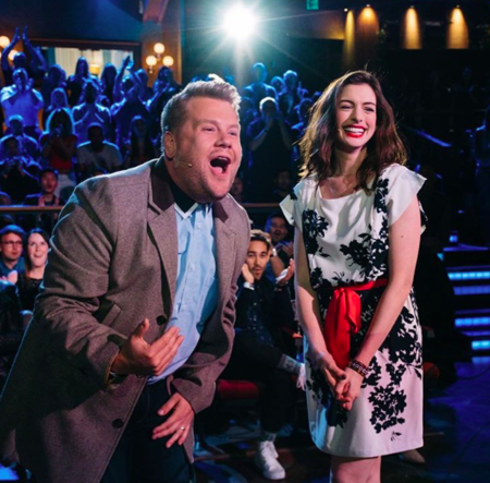 Si después de ver lo que han hecho Anne Hathaway y James Corden no los adoráis, yo no sé qué hace falta