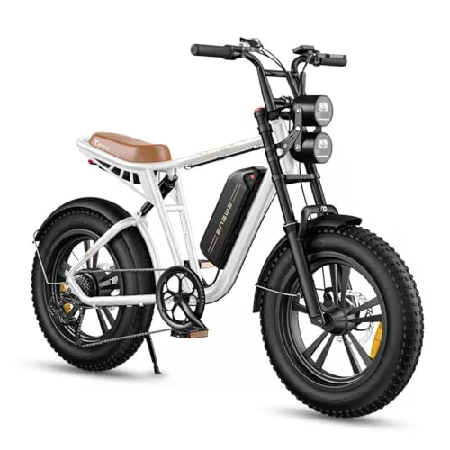 ENGWE M20 Bicicleta Electrica Hombre | 20"×4.0 Fat Tire Bici Eléctrica | Autonomía máxima de 75 KM/150 KM con 48V 13Ah/26Ah Batería | 7 Velocità | E-MTB Adultos Urbana ebike