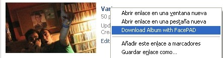 Descarga álbumes de fotos en Facebook con Facebook Photo Album Downloader