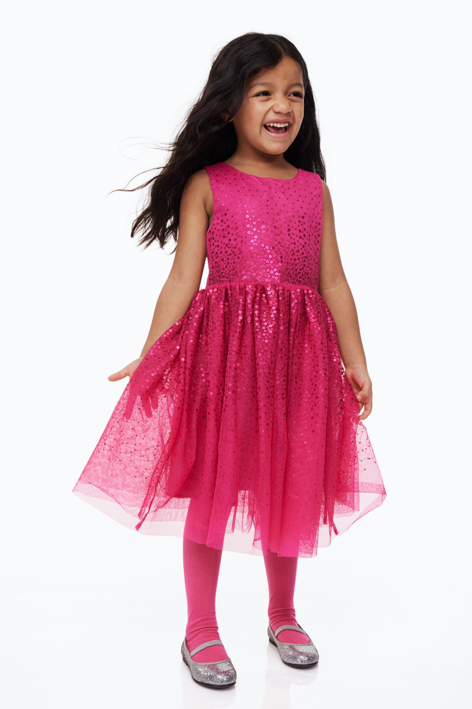 Vestido de tul con lentejuelas