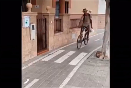 Carril bici pegado a una casa en Almería: la solución, un paso de cebra