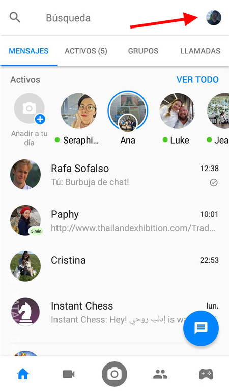 Cómo tener dos o más cuentas en Facebook Messenger