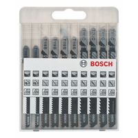 Set de 10 hojas de sierra de calar para madera Bosch 2607010629 Pro Line por sólo 7,80 euros en Amazon