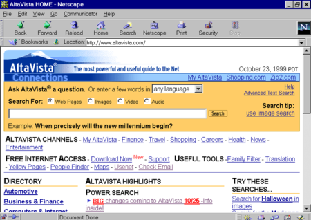 Altavista 1999