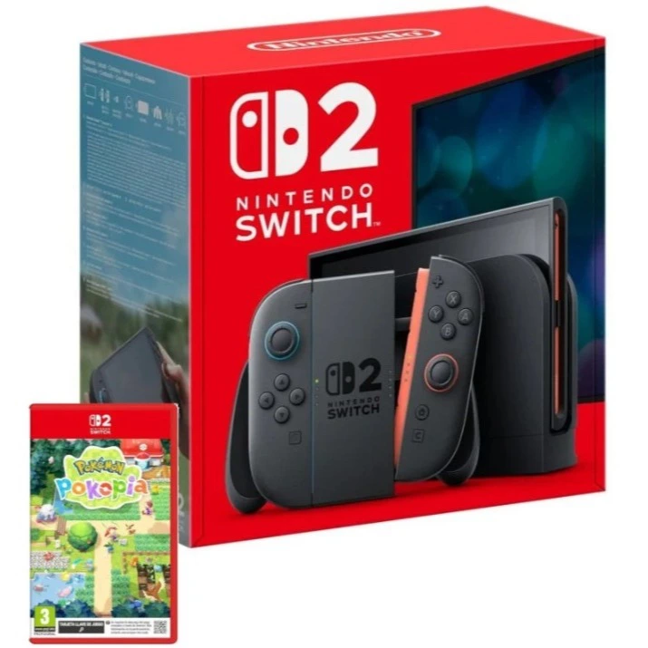 Nintendo Switch 2 7.9" FullHD HDR 120Hz 256GB Azul/Rojo + Pokemon Pokopia