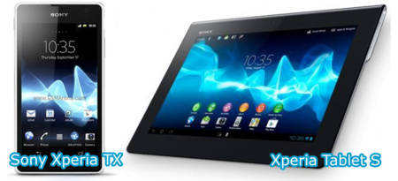 Sony Xperia Tablet S, Sony Xperia TX y Xperia T, nombres para los nuevos productos Sony
