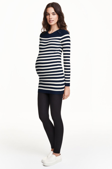 Look Leggings Con Jersey Rayas Premama