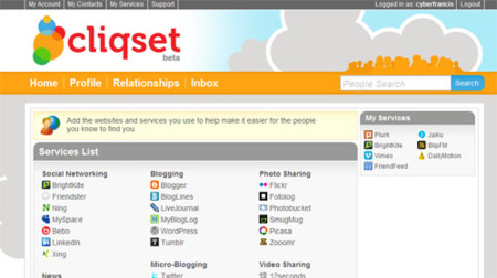 Cliqset, un servicio más de lifestreaming