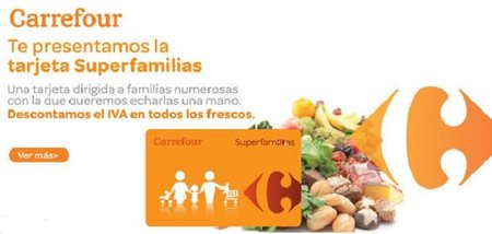 Carrefour presenta la tarjeta 'Superfamilias'