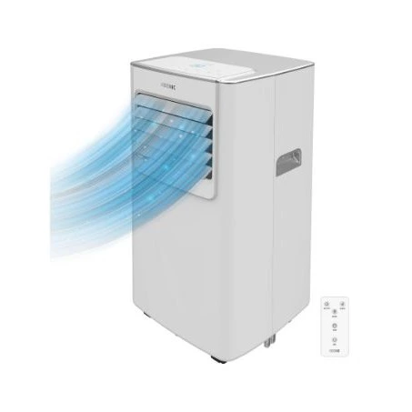 Aire acondicionado portátil - Koenic KAC 7026 W ES Mobile Air conditioner, 3 modos, 2 velocidades, Modo noche, Temporizador, Mando a distancia, Blanco
