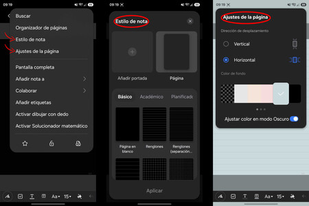 Samsung Notes Personalizar