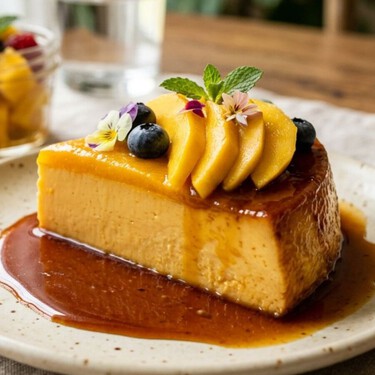 Cómo hacer un postre cremoso con mango estilo flan y solo 4 ingredientes: sin horno y en menos de 1 hora