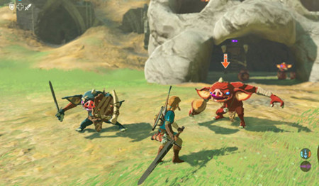 Link muestra cómo se maneja con las armas de The Legend of Zelda: Breath of the Wild