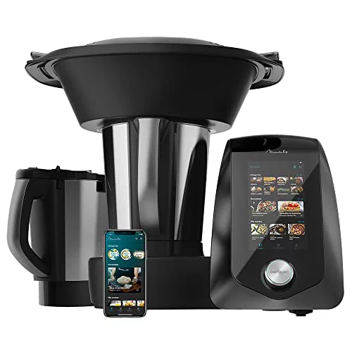 Cecotec Robot de Cocina Multifunción Mambo 12090 Habana. 1700 W, 30 Funciones, WiFi, Pantalla TFT Táctil 7", Báscula, Jarra Cerámica y Jarra de Acero Inox apta para lavavajillas