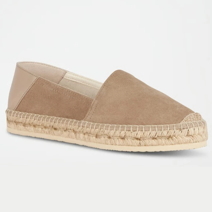 GEOX Alpargatas de piel Lampedusa - Beige