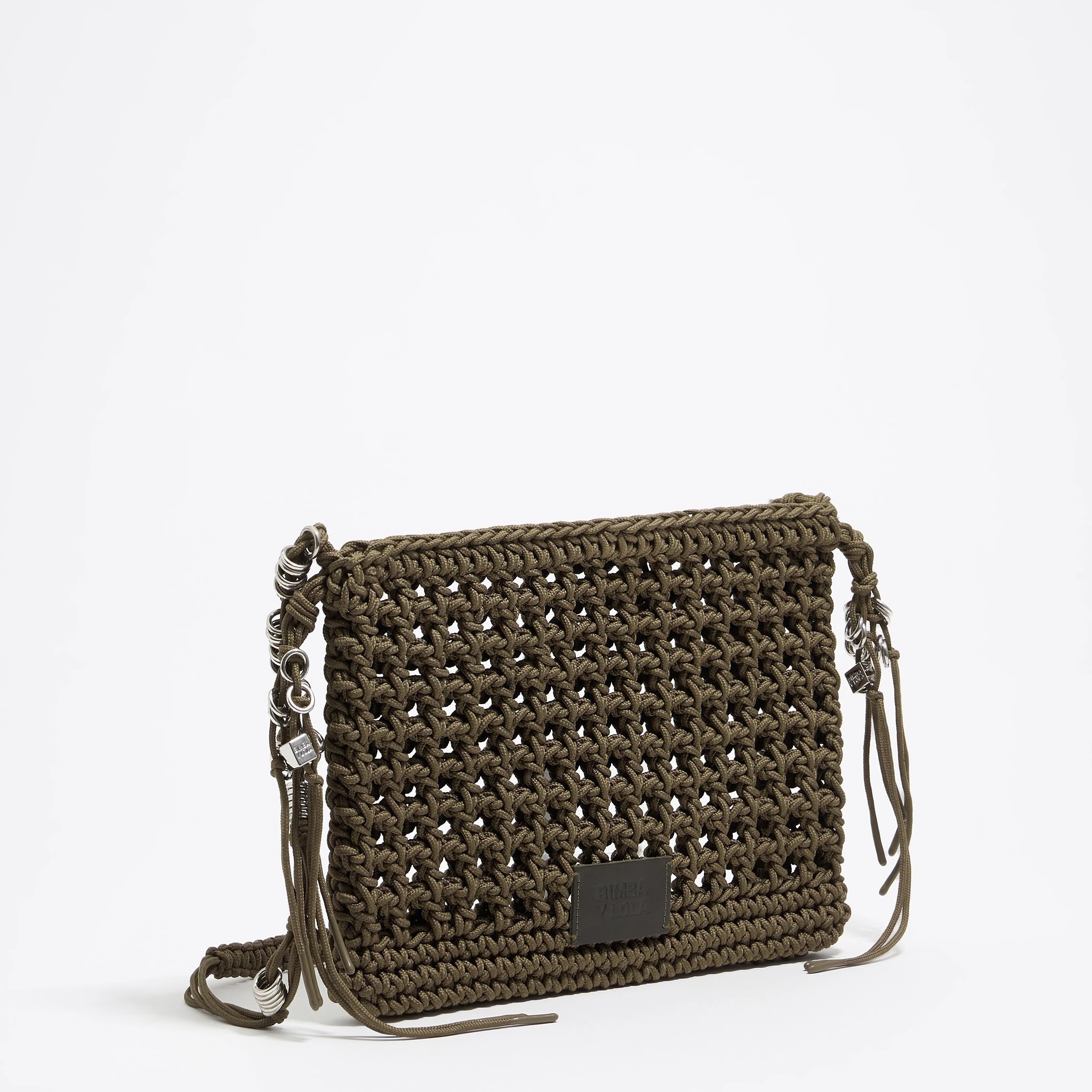 Bolso bandolera trenzado de mujer
