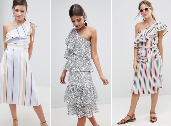 Vestidos Volantes Asimetricos Asos