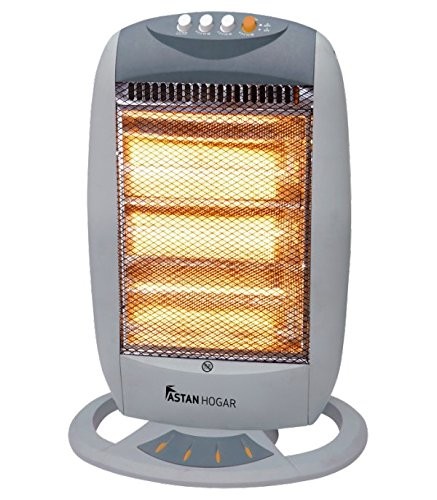 Estufa halogena giratoria Astan M129364 por sólo 19,95 euros en Amazon. Caliéntate por muy poco dinero
