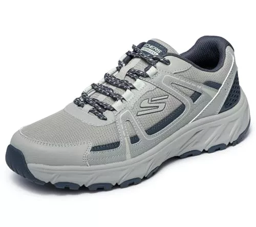 Skechers Hillcrest 2.0 SABBADAY Falls - Tenis para Hombre, Color Gris Claro, Talla 8.5 de Reino Unido
