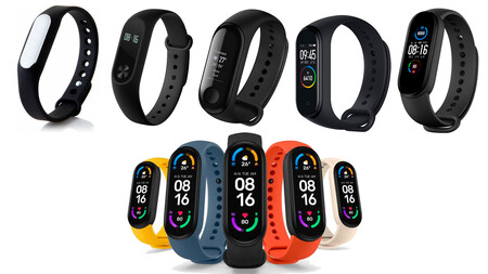 Siete años de Xiaomi Smart Band: así ha evolucionado la pulsera hasta llegar a la Mi Smart Band 6