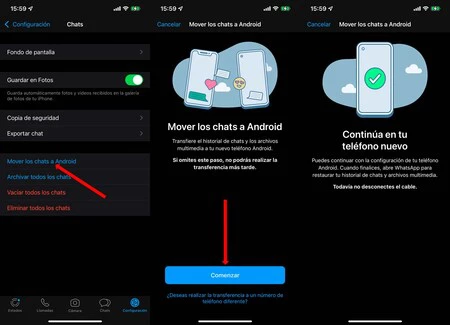 WhatsApp アプリケーションで転送を有効にする必要があります。これは手動プロセスです (QR が機能しない場合に備えて)