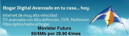 Movistar rebaja durante 6 meses los 50 megas sobre FTTH