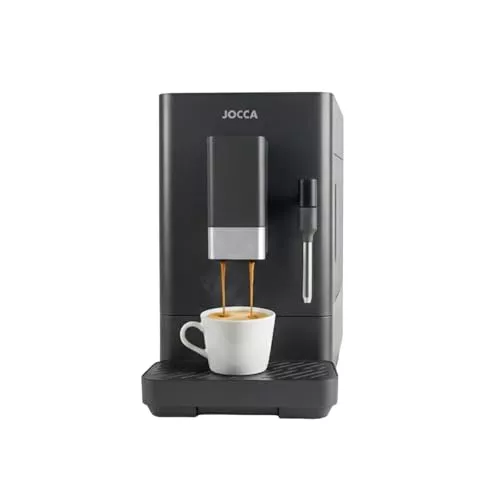 Jocca - Cafetera Superautomática 20 Bares, 1350W, Depósito 1,5L, Molinillo Integrado 15 Niveles