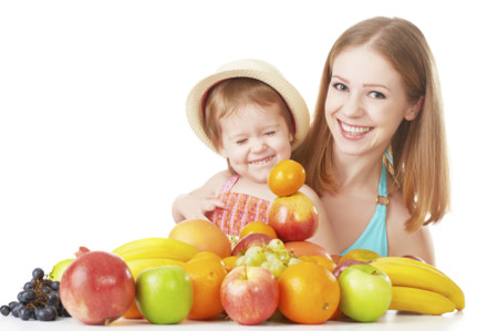 Comer fruta niños