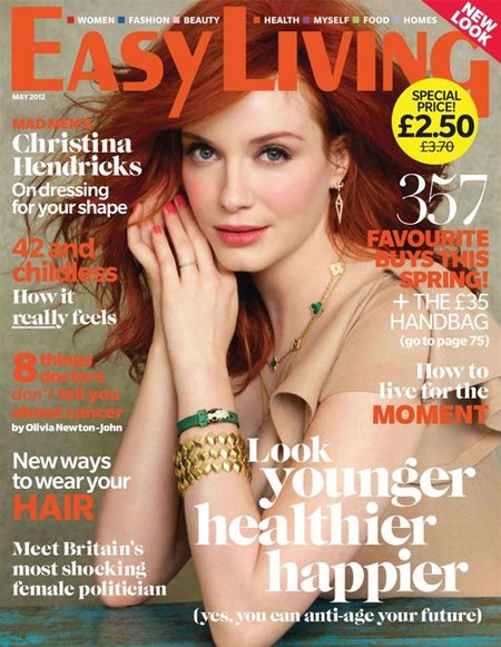 ¿Más guapa que Christina Hendricks en la portada de Easy Living?... ummm lo dudo