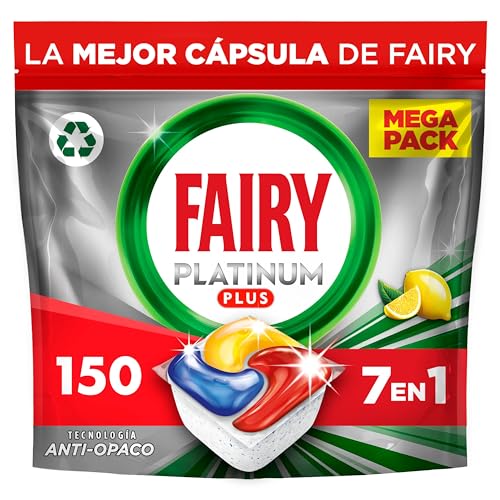Fairy Platinum Plus Limón - 150 Cápsulas De Lavavajillas 