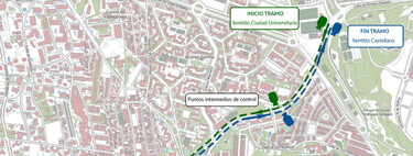 Un radar de tramo a 50 km/h de 2 km y multas de hasta 600 euros: el 15 de enero empieza a funcionar en Madrid