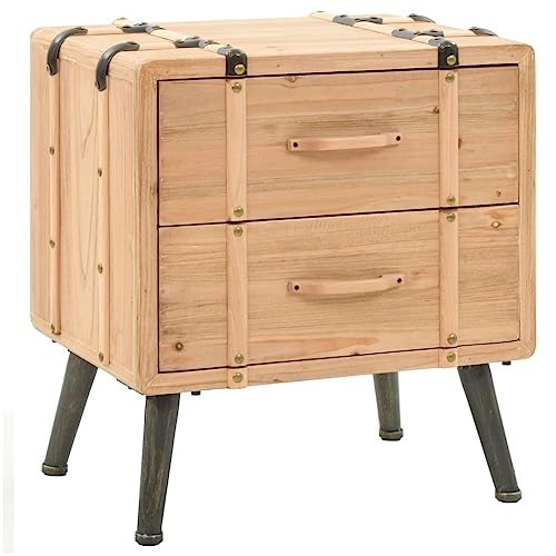 VidaXL Mesita de Noche 50x35x57 cm Madera de Abeto Mesillas Dormitorio Mueble