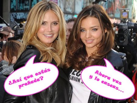 Heidi Klum se moja y confirma que Miranda Kerr está embarazada