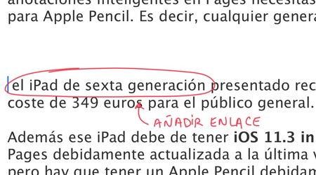 Ipad Pages Anotaciones Desplazar Texto