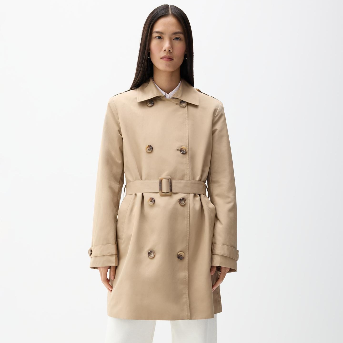 Trench oversize cinturón

