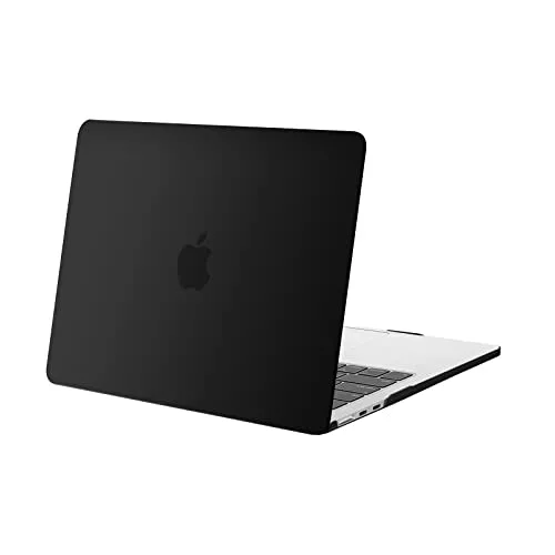 MOSISO Funda Compatible con MacBook Air 13,6 Pulgadas M4 M3 M2 A3240 A3113 A2681, Protectora Carcasa Plástico Funda para MacBook Air 13 Pulgadas M4 M3 M2 2025 2024 2022 Release, Negro