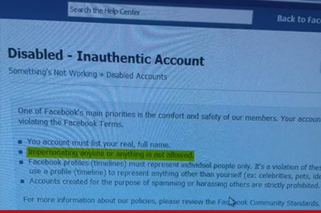 Los problemas de llamarse igual que un famoso en Facebook