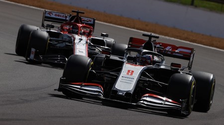 Grosjean Raikkonen Silverstone F1 2020