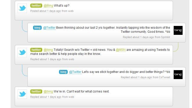 Bing renueva con Twitter su acuerdo de búsqueda en tiempo real