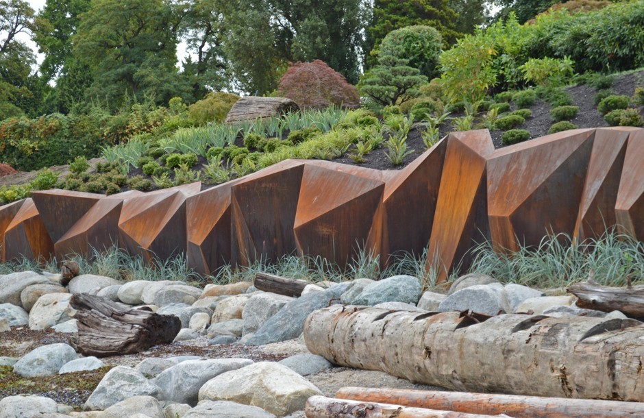 Los diques también pueden ser una obra de arte, como este de Vancouver 