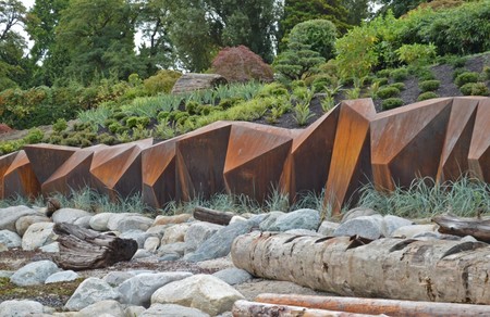 Los diques también pueden ser una obra de arte, como este de Vancouver 