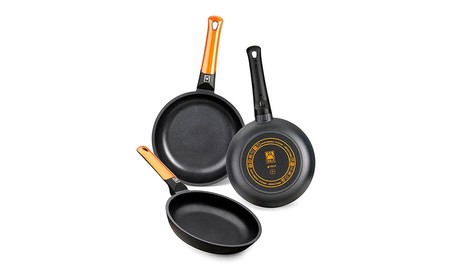 Set de tres sartenes Bra Efficient Orange por 48,99 euros en Amazon, sólo hoy