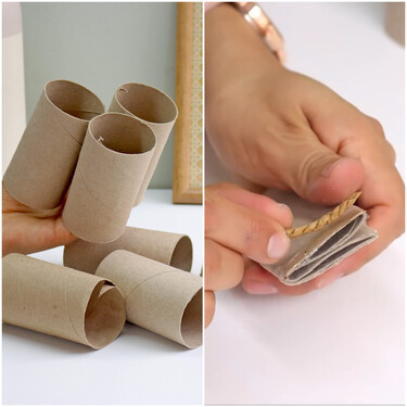 Si reutilizas los rollos de papel higiénico, puedes hacer tú mismo este práctico organizador para el hogar