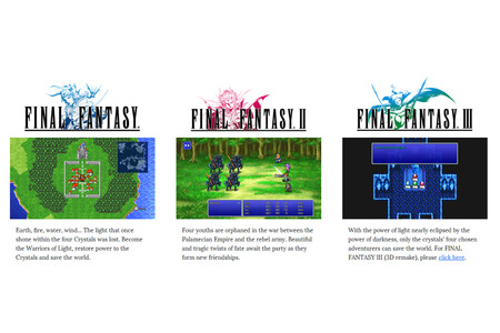 Los tres primeros Final Fantasy Pixel Remaster ya están disponibles en Google Play y la App Store
