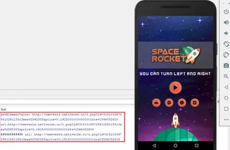 Android ではなく iPhone から送信されていると報告された広告バナー