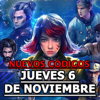 Free Fire MAX, códigos gratuitos del Jueves 6 de noviembre 