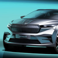 ¡Al descubierto! El Škoda Enyaq iV desvela sus formas en un nuevo teaser: el SUV eléctrico es el Volkswagen ID.4 checo