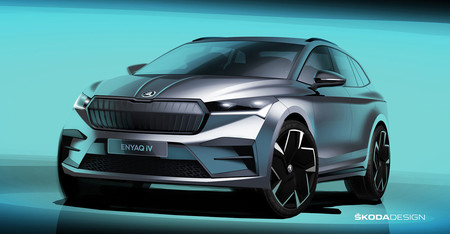 ¡Al descubierto! El Škoda Enyaq iV desvela sus formas en un nuevo teaser: el SUV eléctrico es el Volkswagen ID.4 checo
