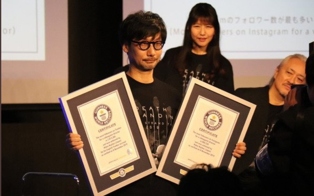Hideo Kojima recibe dos Guinness World Records gracias a sus fans Hideo Kojima recibe dos Guinness World Records gracias a sus fans